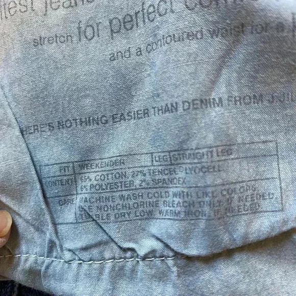 J Jill Weekender Straight Leg Blue Jeans Size 6P - Picture 9 of 14